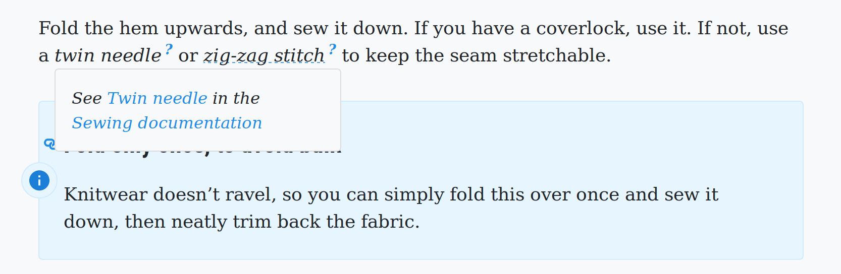 An example of this plugin being used on freesewing.org